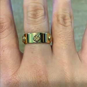 Gold Tory Burch ring